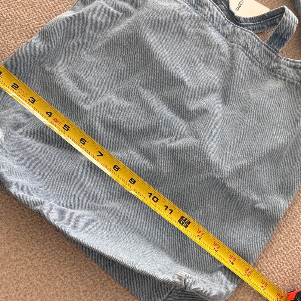 BAGGU Light Blue Denim Duck Tote -NWT - Picture 4 of 10